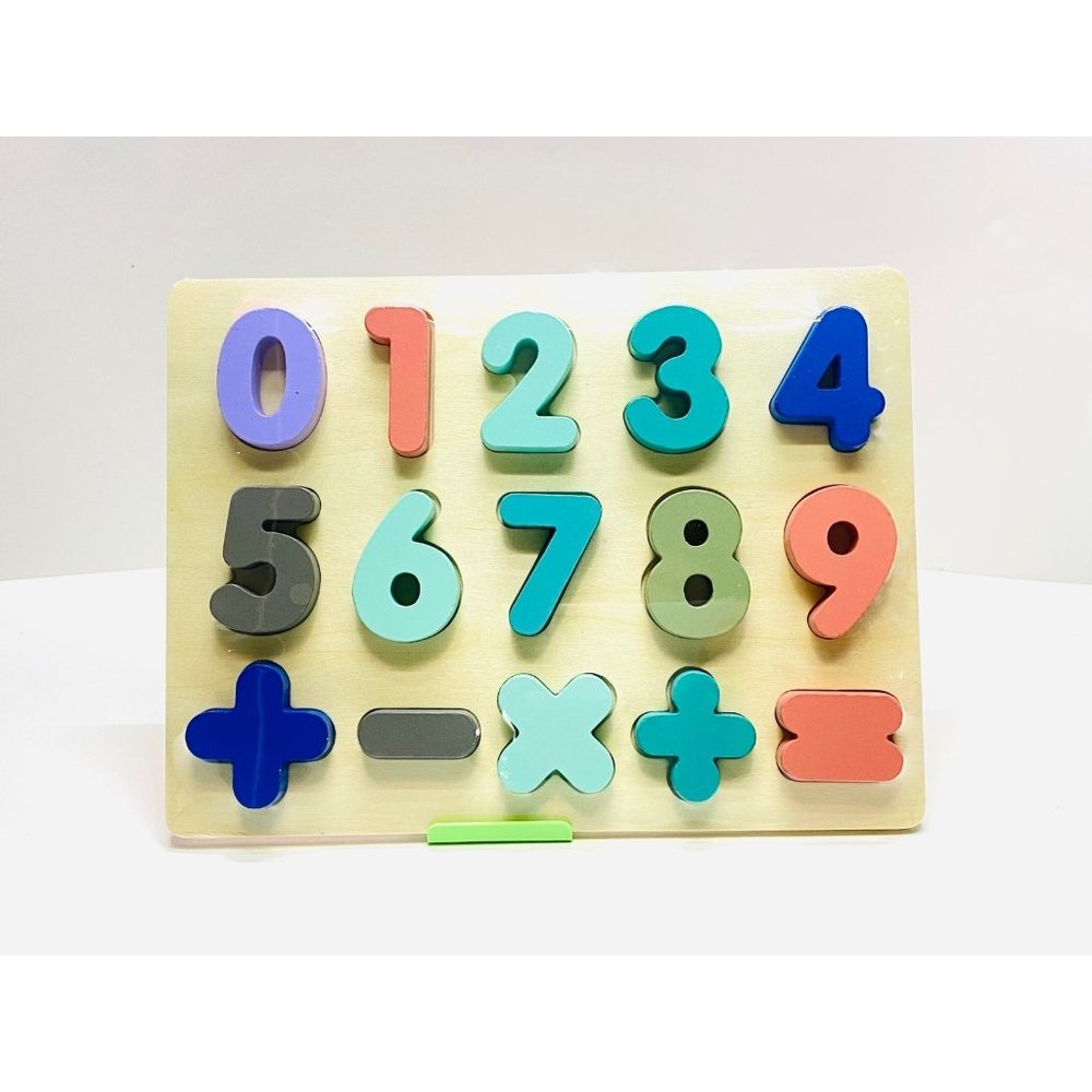 Wooden Number Matching Puzzle Toy